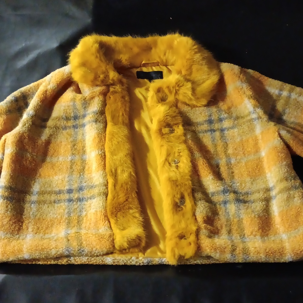 Mustard color winter coat